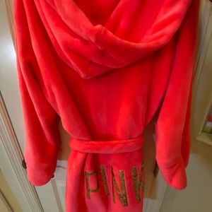 PINK Victoria’s Secret and hot pink glitter robe!